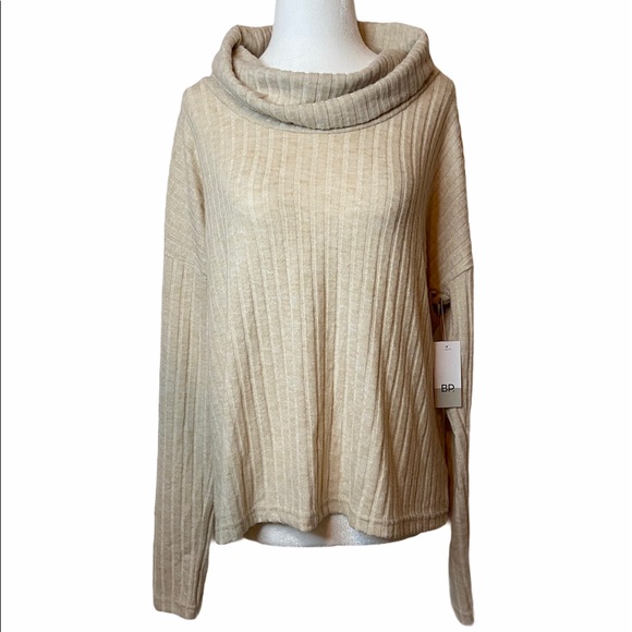 BP Turtleneck Top Long Sleeve Ivory Size Large - Picture 4 of 9
